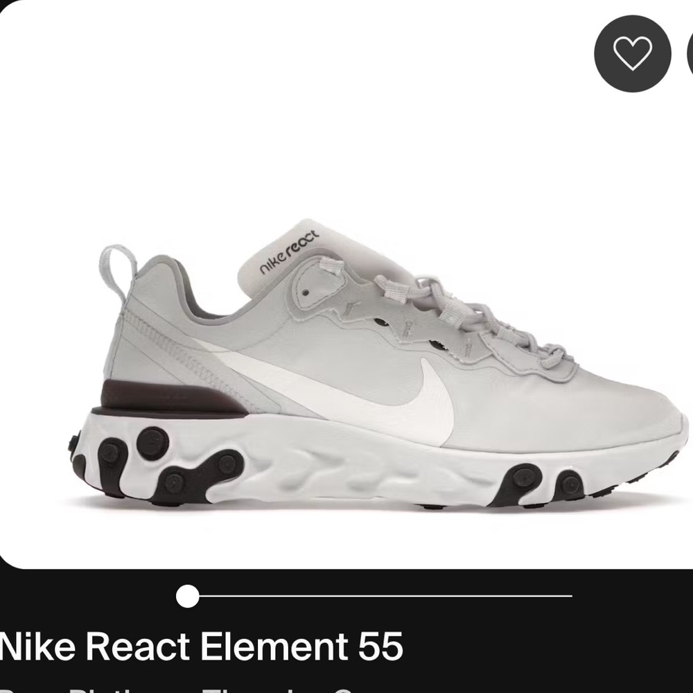 Mens Nike React Element 55 sneakers. Size 9